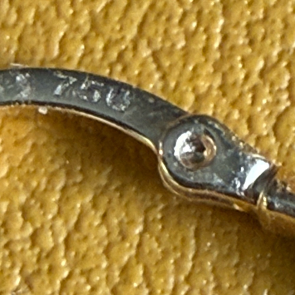 Earrings 18k  Marked 750
1.7 grams